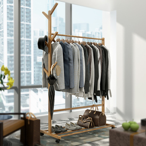索乐衣帽架简易卧室挂衣架