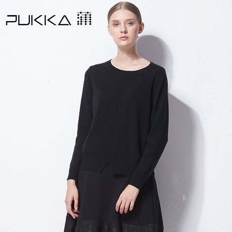 Pukka蒲牌羊毛针织衫女原创设计女装秋冬装女2018新款商场同款商品大图
