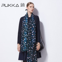 Pukka蒲牌羊毛呢连衣裙女原创设计女装秋冬装女2018新款图片