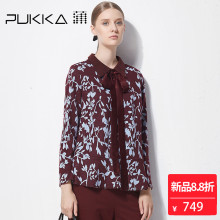 Pukka蒲牌全羊毛套头针织衫女原创设计大码女装秋冬装女2018新款图片
