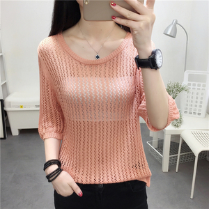 镂空针织衫薄款罩衫