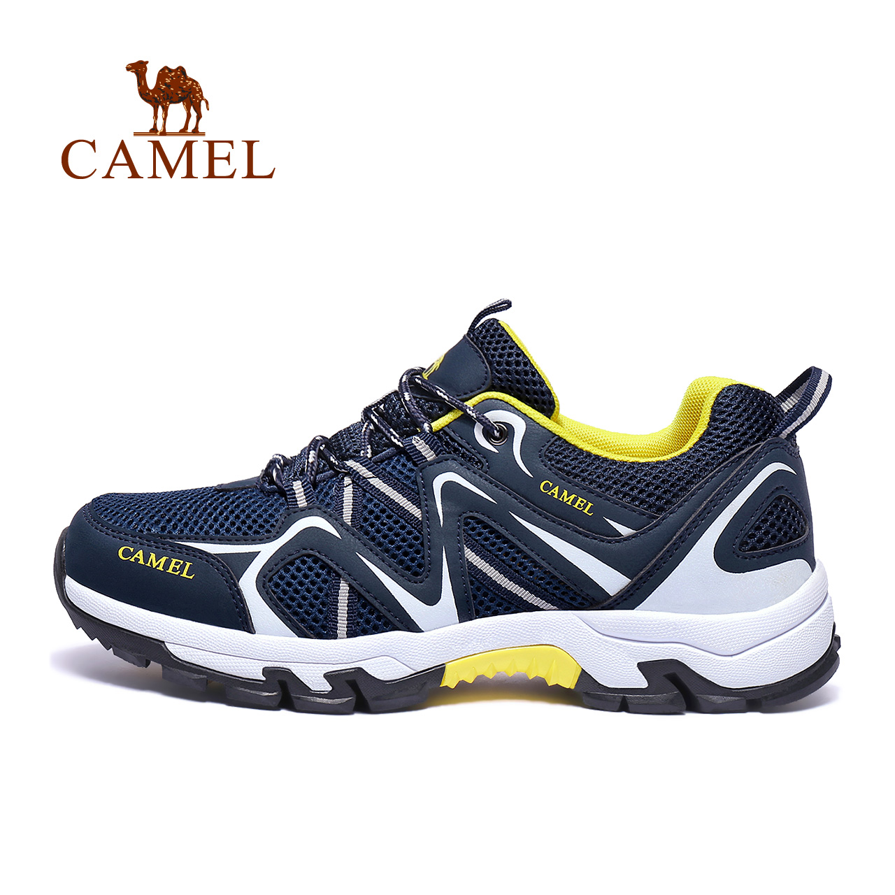 Camel Outdoor Hiking Shoes Autumn and Winter 2019 New Type of Collision Protection, Bare Wear Resistant Mesh Surface, Breathable Off road Mountaineering Shoes for Men and Women