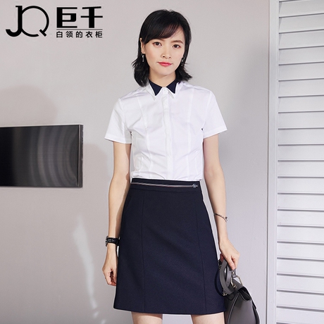 巨千职业装女装套装2018新款时尚公务员面试服装女士正装工作服夏商品大图