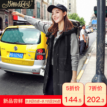 羽绒服女装中长款2018新款冬季韩版修身时尚黑色连帽圆领无袖马甲图片