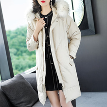 隆缘裳2018冬新款时尚羽绒服女韩版宽松加厚大毛领连帽面包服3370图片