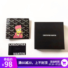 EMM EM3 WANTON 马德里辛普森零钱包男女情侣国潮ins皮夹手包钱包