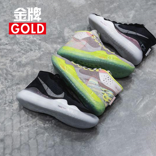 Nike KD12杜兰特12代 黑白 灰绿 白蓝  90s首发篮球鞋 AR4230-001