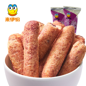 来伊份紫心酥紫薯卷238g早餐能量棒散装