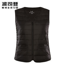 波司登羽绒马甲2018新款秋冬内恤女加肥加大宽松马夹B80130008B图片
