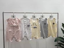 连体衣新生婴儿公主哈衣薄款 空调服女爬服闭档 瑁恩瑁爱衣拉拉无袖