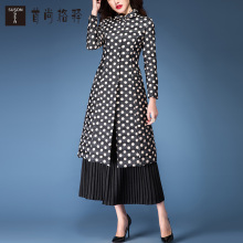 首尚格释羽绒服女中长款2018新款冬装修身显瘦轻薄时尚格子羽绒服图片