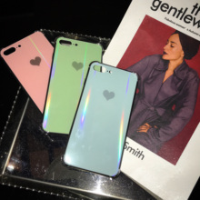 8plus 防摔玻璃爱心手机壳iphone7 Max四角壳苹果保护套
