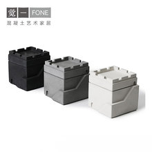 觉一FONE 清水混凝土水泥烟灰缸摆件烟灰缸家居摆件多功能收纳
