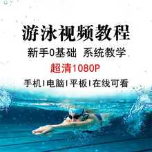 零基础入门自学游泳教学 蛙泳自由泳仰泳技巧合集视频教程