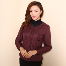 雪银狐 羽绒服内胆清仓中老年修身女士长袖上衣女款羽绒内衣图片