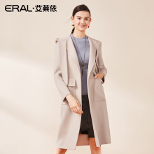 ERAL/艾莱依2018秋冬新款双面呢大衣毛呢外套女601810084图片