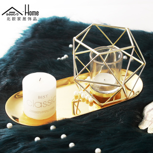 INS欧式铁艺烛台摆件