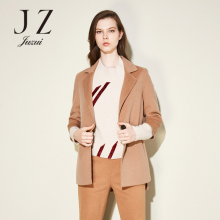 JUZUI-玖姿旗舰店2017新款双面尼短款羊毛大衣女图片