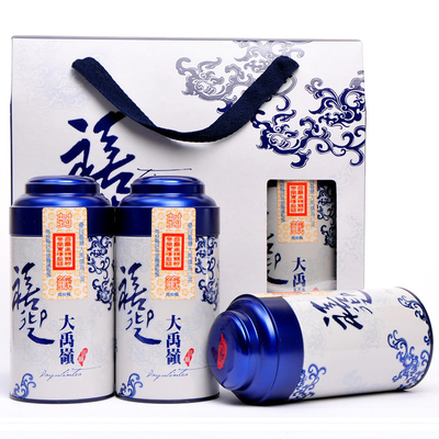 禧迎台湾大禹岭茶高山茶 原装乌龙茶高冷茶进口茶叶礼盒3罐450克