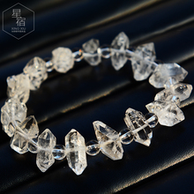 天然闪灵钻手链 赫尔基蒙水晶 Diamond 双尖 Herkimer