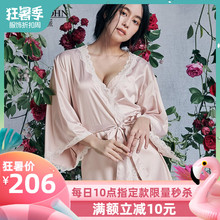 Deesse蕾丝缎面睡袍 狂暑 JOHN 新品 蜜桃派 PEACH