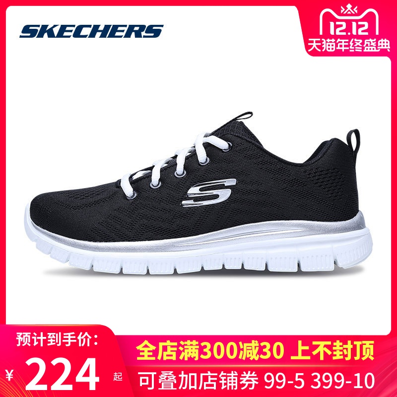 Skechers Women's Shoes Running Shoes Summer Lightweight Breathable Casual Shoes Walking Shoes Morning Running Sneakers