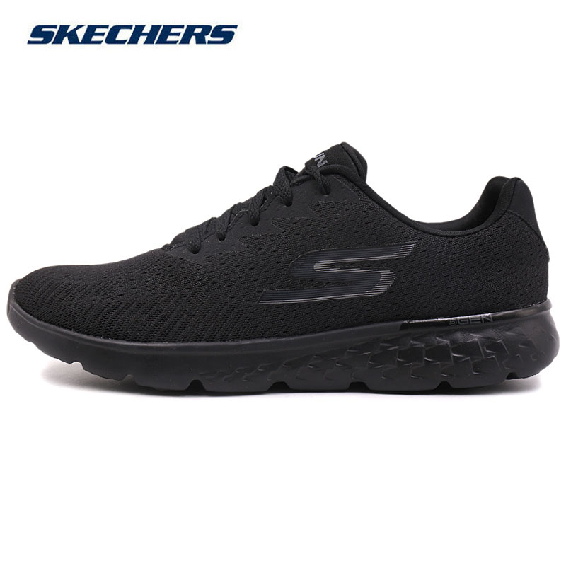 Skechers Men's Shoes 2019 Autumn Black Samurai Running Shoes Vigorous Shock Absorbing Morning Running Running Shoes