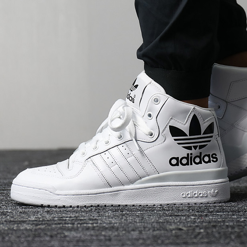 Adidas Clover Men's and Women's Shoes 2019 New High Top Sports Shoes White Couple Shoes Board Shoes D98192