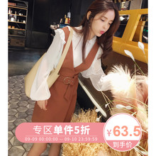 谜秀 连衣裙女2018秋装新款韩版修身背心裙背带短裙子秋季女装潮图片