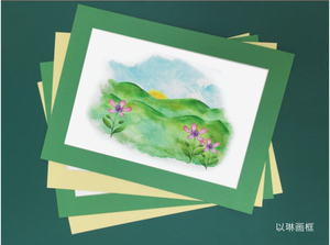 简易单框a3a4裱画卡纸相框内衬彩卡纸儿童画8k素描十字绣装裱材料