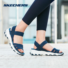 Skechers斯凯奇女鞋新款D'lites时尚编织凉鞋 熊猫鞋休闲鞋 31523