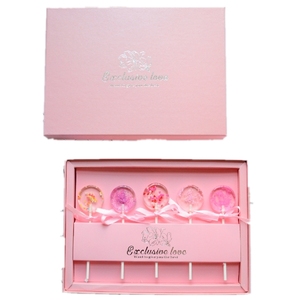 粉色5支樱花棒棒糖