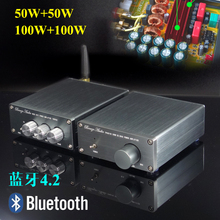 发烧HIFI级2.0立体声书架音响数字功放机蓝牙4.2版100w音箱功放板
