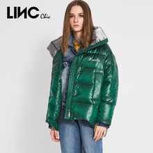 LINC金羽杰2018冬季新品简约立领面包服羽绒服女外套韩版8434281图片