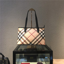 【全球识货】Burberry博百利 经典款女士手袋英伦格印花36*22*14