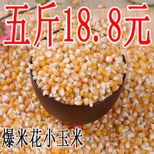 爆米花专用碟形玉米 包邮 爆花玉米小玉米粒原料5斤2500g 爆裂玉米