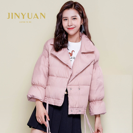 金苑冬季新品女装学院风百搭短款羽绒服外套商场同款J75113商品大图