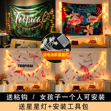 背景布ins挂布 墙布挂毯网红布置房间挂画布艺背景墙面装饰床头布