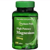 素钙吸收抽筋头痛100粒500mg补镁 美国镁补充剂镁片magnesium镁元