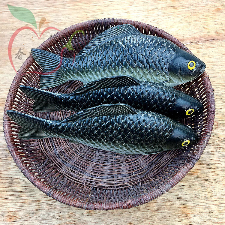 仿真鱼假鲫鱼黑鲫鱼红鲫鱼塑料假鱼模型仿真鱼