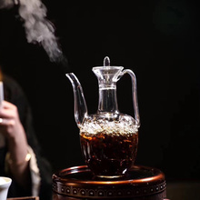 仿宋贵妃壶点茶纯手工耐热玻璃执壶水注子斗茶汤瓶茶百戏温酒壶