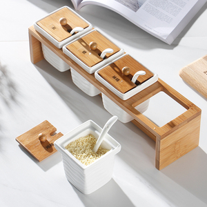 陶瓷调料盒调味罐套装