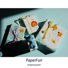 一起去游泳吧/森系卡通包书纸礼品纸DIY六一儿童包装 PaperFun