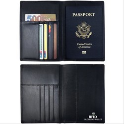 新品现货RFID防磁真皮护照本套护照本封皮牛皮护照夹证件套