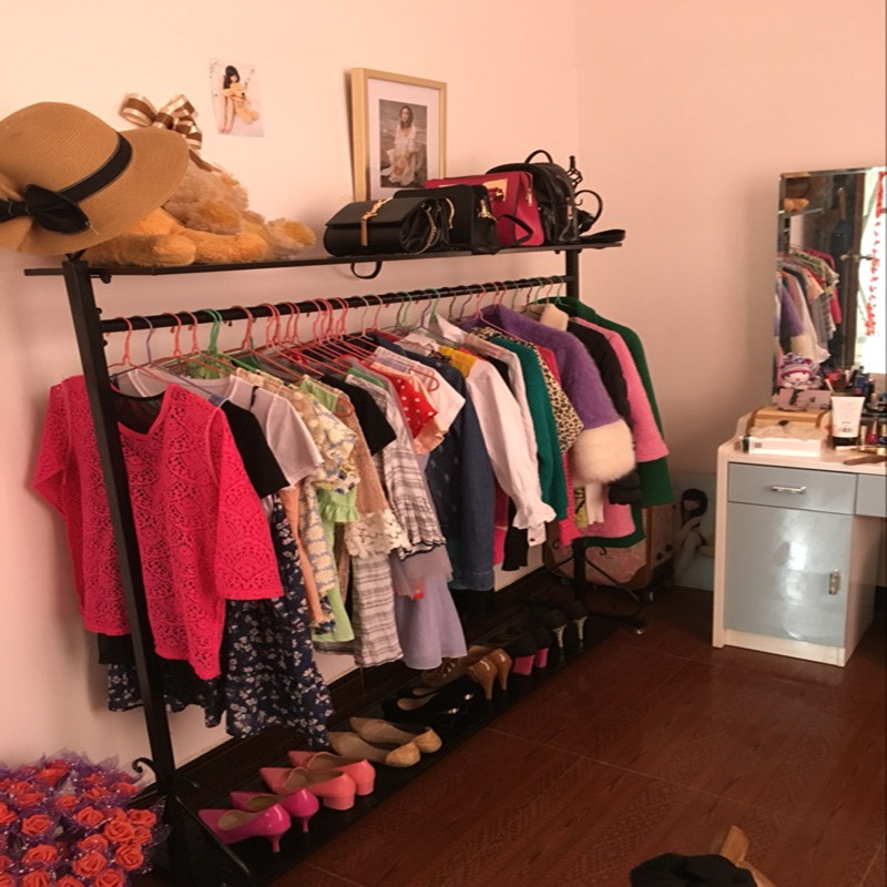 欧式衣帽架货架简易服装衣架落地卧室内家用宿舍经济型挂衣服架子