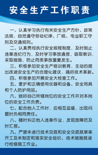 安全生产工作职责 工厂车间设备操作规程安全生产海报标语挂图