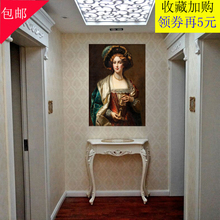 饰桌案台门厅柜 欧式玄关桌沙发条几美式玄关柜靠墙桌半圆玄关台装