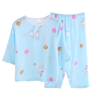 棉绸女童睡衣家居服