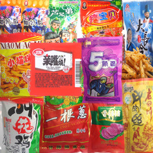 包邮辣条组合膨化食品大长今猪宝贝周扒皮叫花鸡绿爽小福贵等辣片
