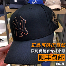 NY洋基队鸭舌帽LA韩国正品 潮19新款 代购 帽子男款 MLB棒球帽女韩版